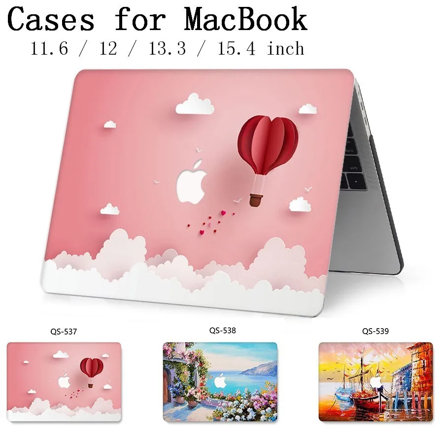 

Laptop Case For MacBook 13.3 15.4 Inch For MacBook Air Pro Retina 11 12 13 15 With Screen Protector Keyboard Cove Apple Bag Case