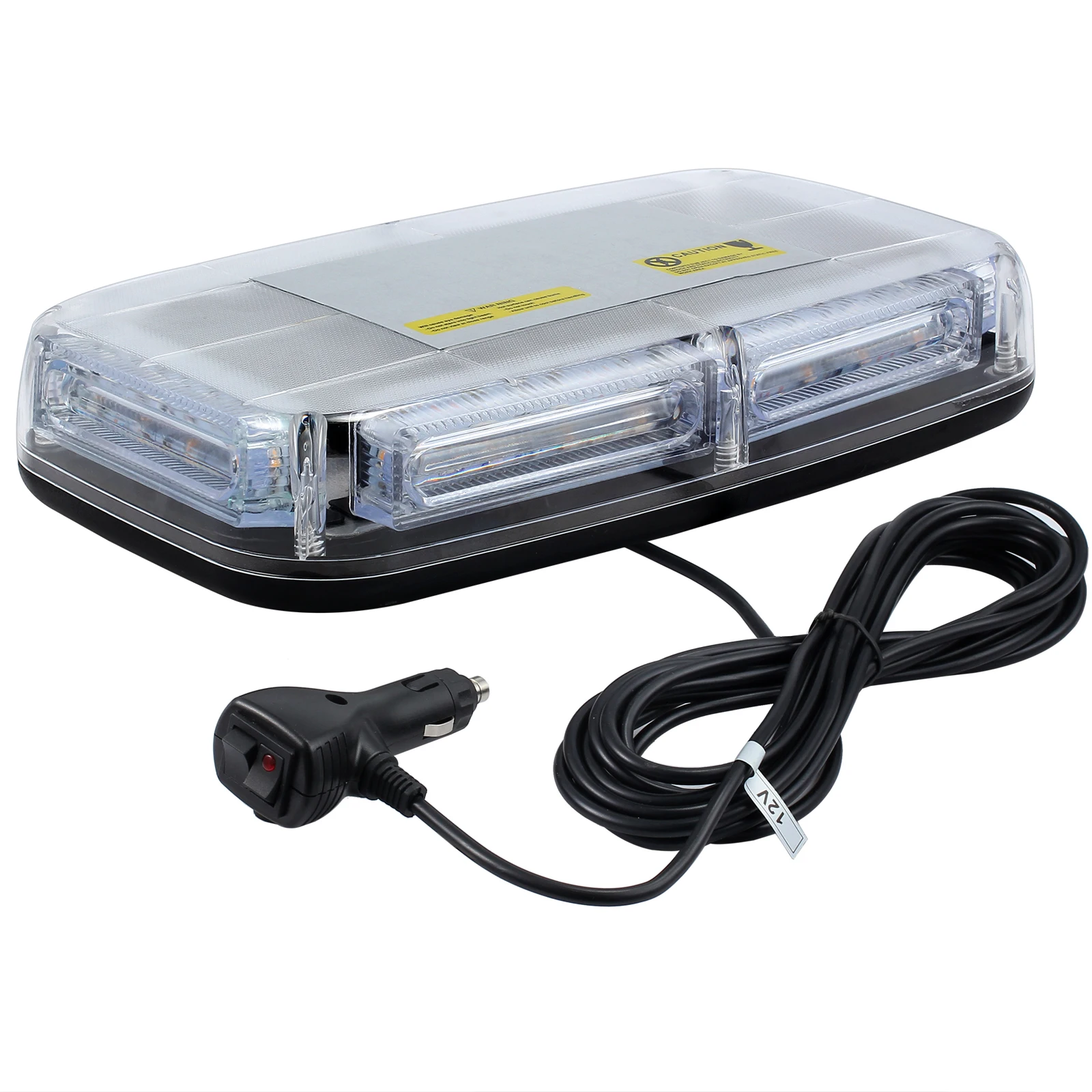  Justech 12/24V 6/24/72 LED MAGNETIC EMERGENCY BAR RECOVERY WARNING STROBE LIGHT BEACON AMBER 18W - 1000007810963