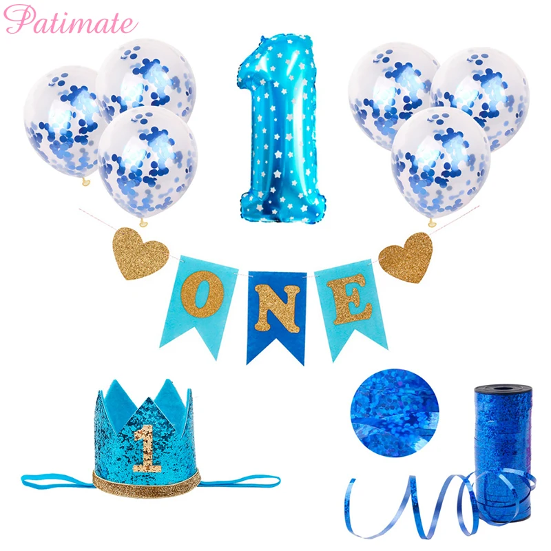 Купить PATIMATE 1st День рождения украшения дети мой первый день ...