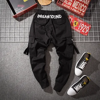 

2019 Summer New Korean Version Of The Couple Male Loose Hip Hop Cotton Tooling Casual Pants M-5XL Size Joggers Streetwear Best