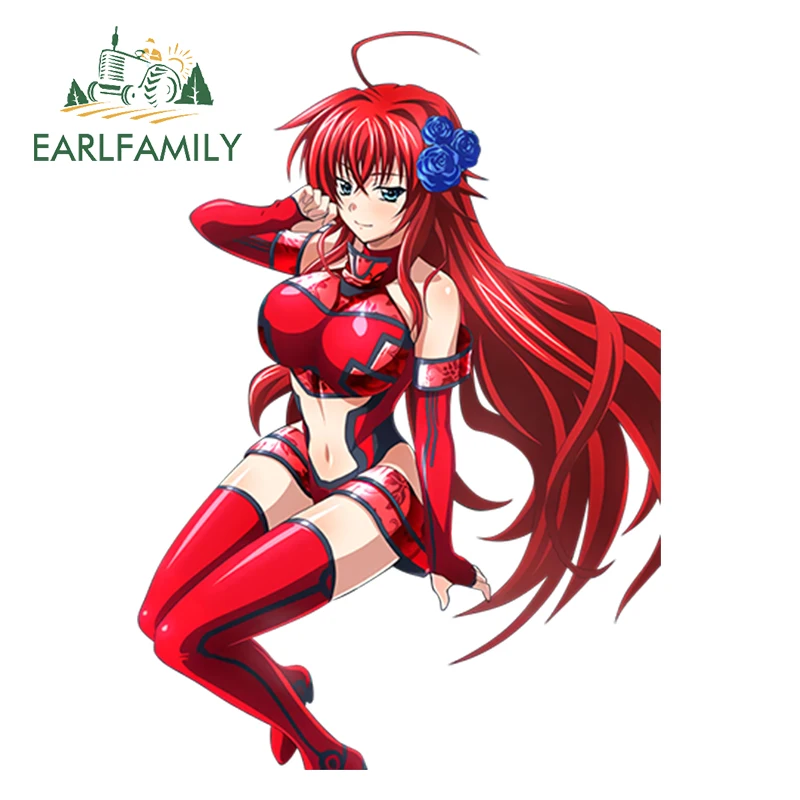 

EARLFAMILY 13cm x 9.23cm Sexy Uniform Girl High School DxD Car Styling Waterproof Rias Gremory Render Decal Car Accessories