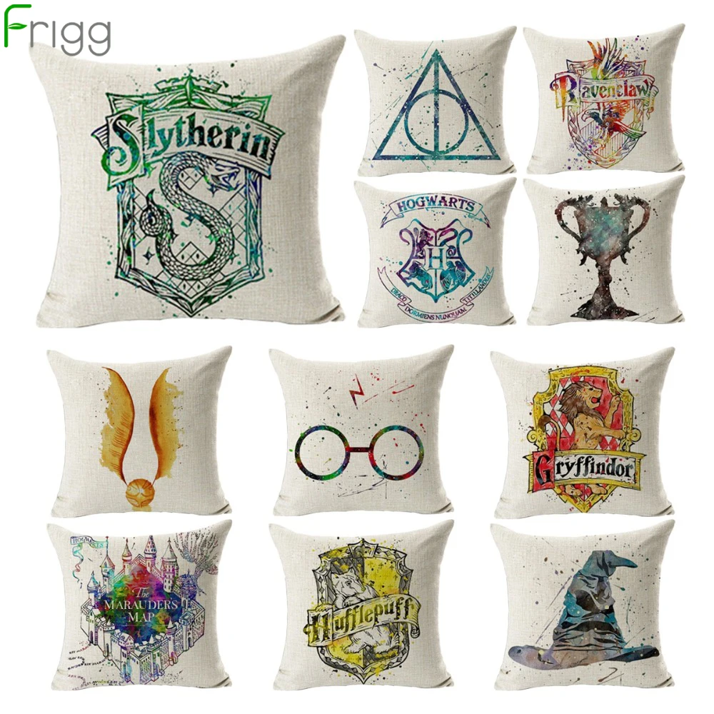 

Frigg Print Cushion Cover Pillow Case Sofa Home Decorative Cushion Bedroom Chair Seat Cotton Linen Pillowcase