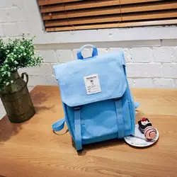 Однотонные парусиновые как рюкзак на плечи Японии Южная Корея издание прилив школа ветер Для досуга школьников женщина рюкзак