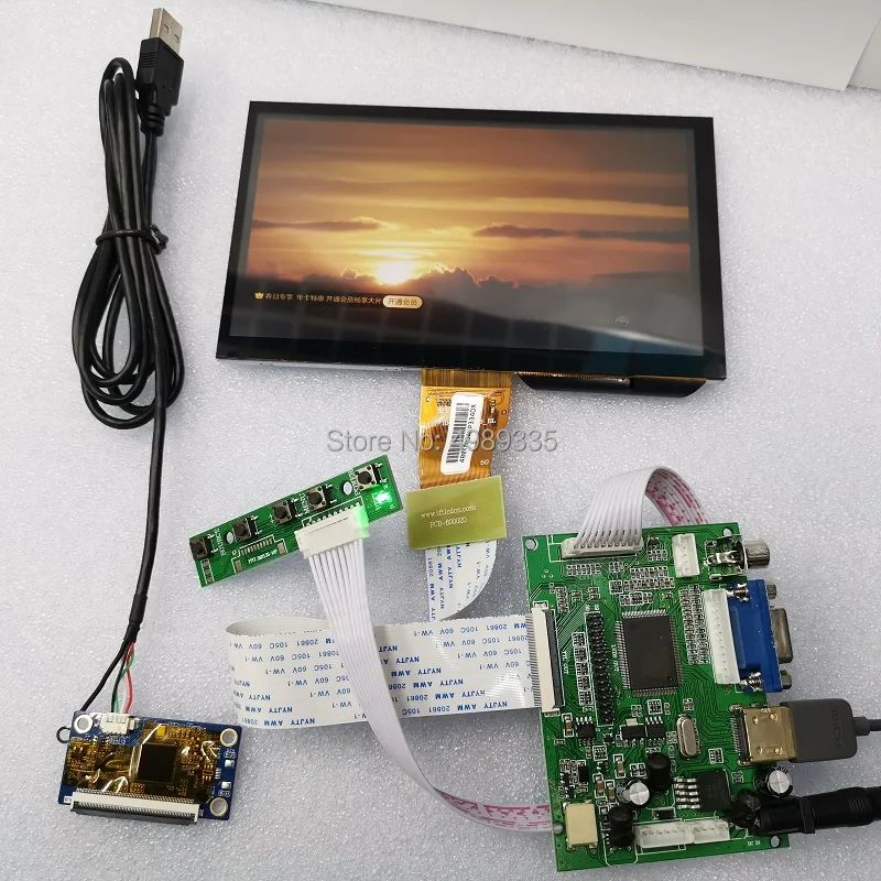  monitor disp7 inch touch display module suite 1024X600 supports Linux/android /win7810 plug and pla