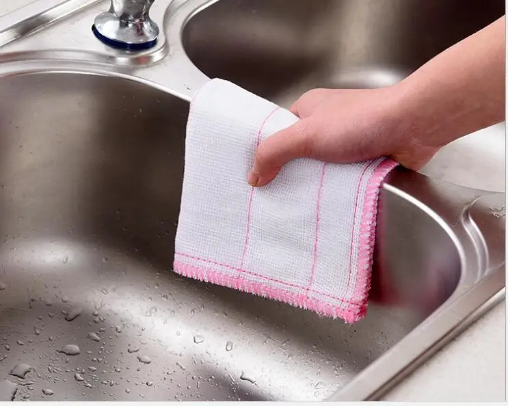 

Drop Shipping Kitchen Towel Dish Towel 5-Layer Cotton Gauze Fabric Toalha Easy Clean Easy Dry Home Furniture Cleaning Towels