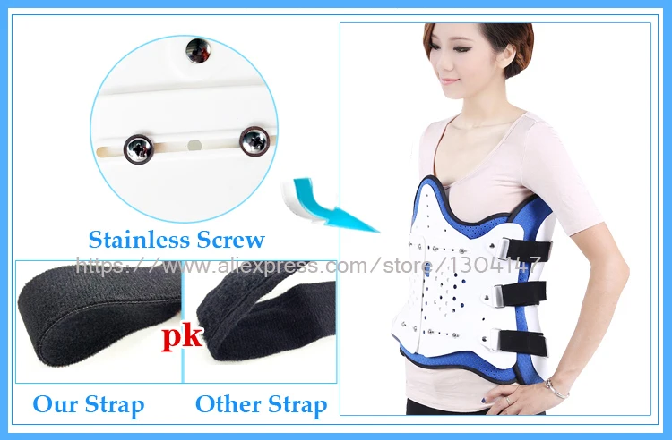 Medical Thoracolumbar Orthosis Adjustable Spine Lumbar Support Thoracic After Fracture Fixation Waist Brace Compression Fracture