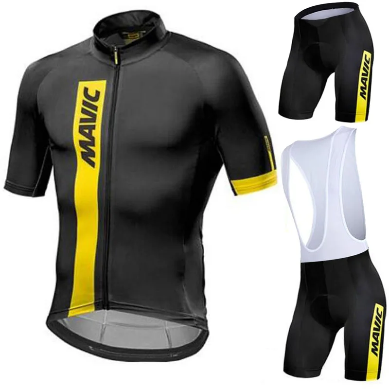 

Pro Mavic Cycling Jersey Set Summer Cycling Set Racing Bicycle Clothing Suit Quick-Dry Mountain Bike Clothing Cycling Sportwears