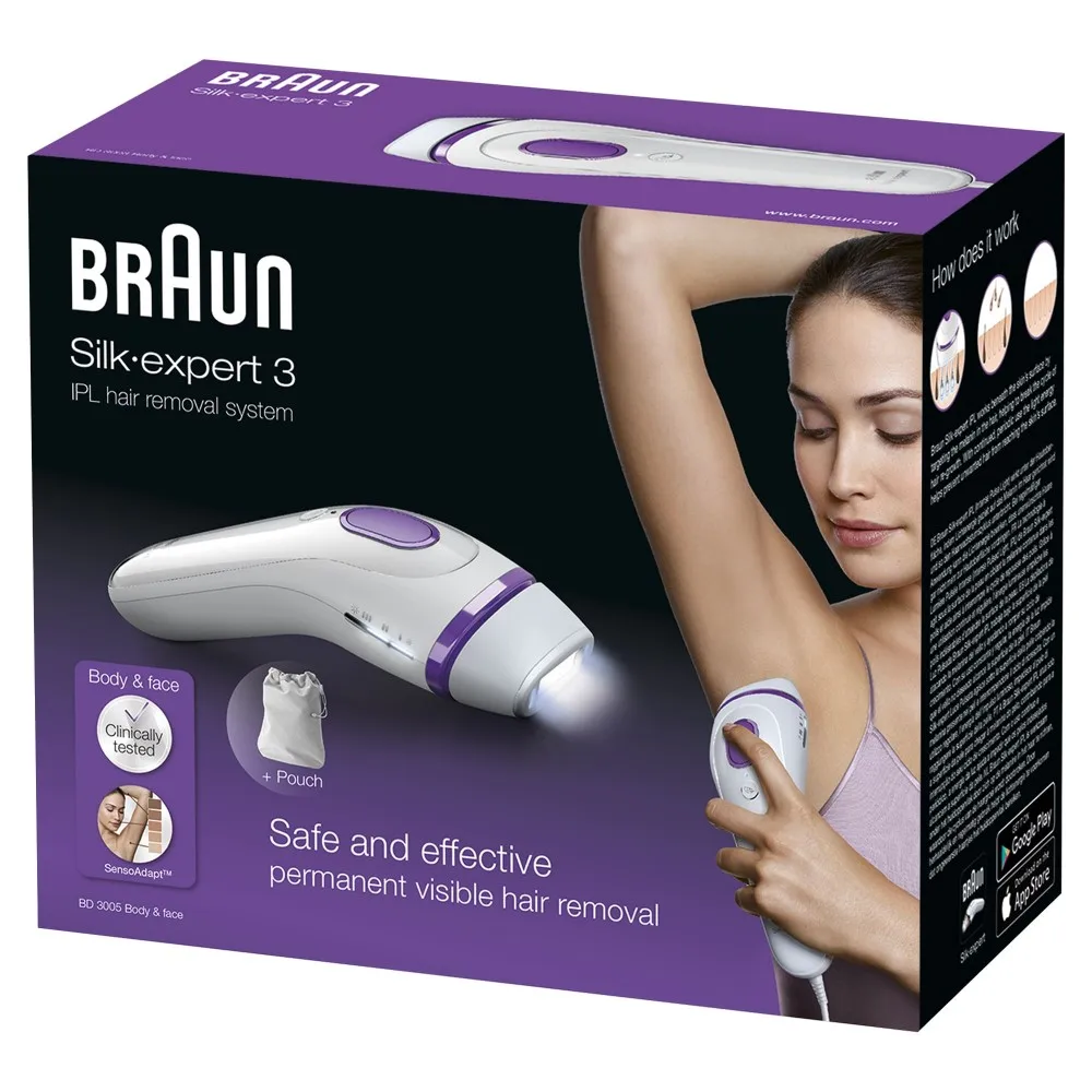 Epilator Braun Silk-expert IPL BD 3005 hair removal photoepilator for women  epilators hair remover hair removalshaving and hair