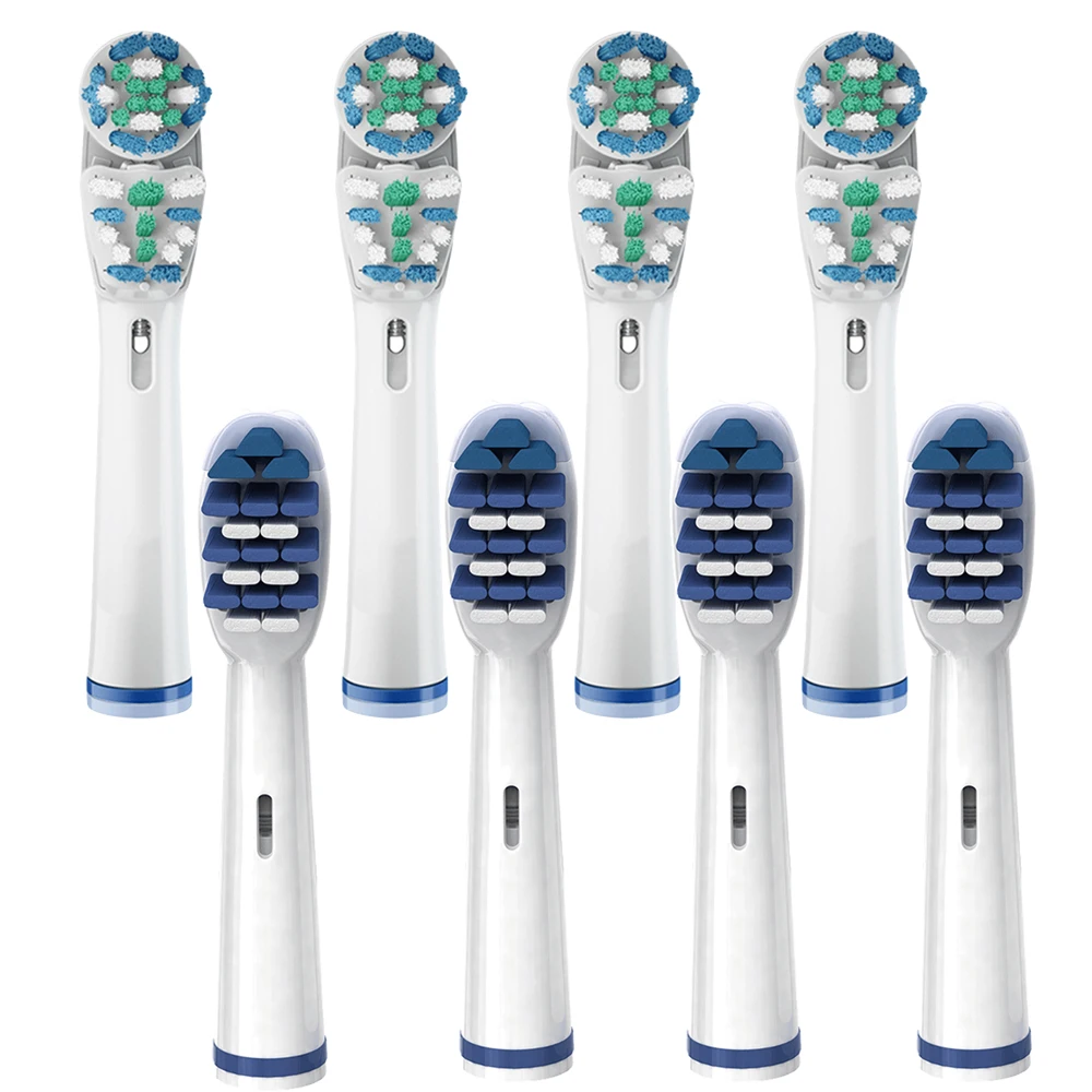 

8pcs Electric toothbrush heads Replacement Braun Oral B Dual Clean Replacement Deep Sweep toothbrush Brush Heads