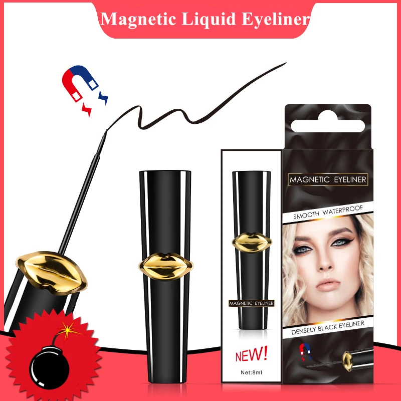 

Magnetic Eyeliner Liquid Waterproof Makeup Cosmetic Black Beauty Eye Liner Liquid 1 Pcs Smooth Easy To Wear Eyeliner 8YX002