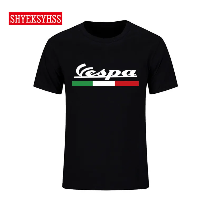 

Vespa Service scooter men summer brand T-shirt, fashion high quality classic clothing short-sleeved T shirt, motorcycle Tshirt