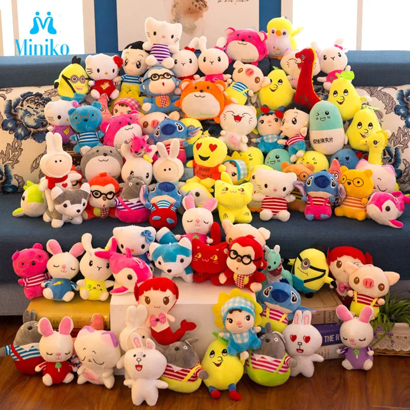 

Rabbit Fox Owl Pig Dog Cat Cute Animal Hello Kitty Monkey Lilo And Stitch Stuffed Doll Kawaii Plush Toys For Girl Gift