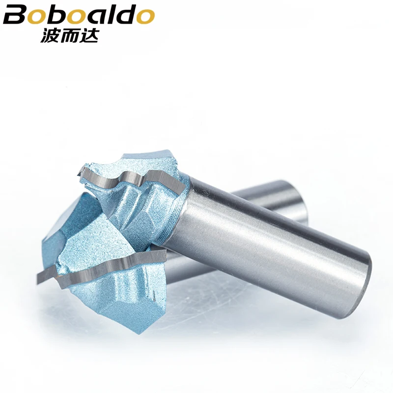 Boboaldo 1/2 хвостовик 2 флейты фреза фрезы для дерева Вольфрамовая сталь шкаф двери