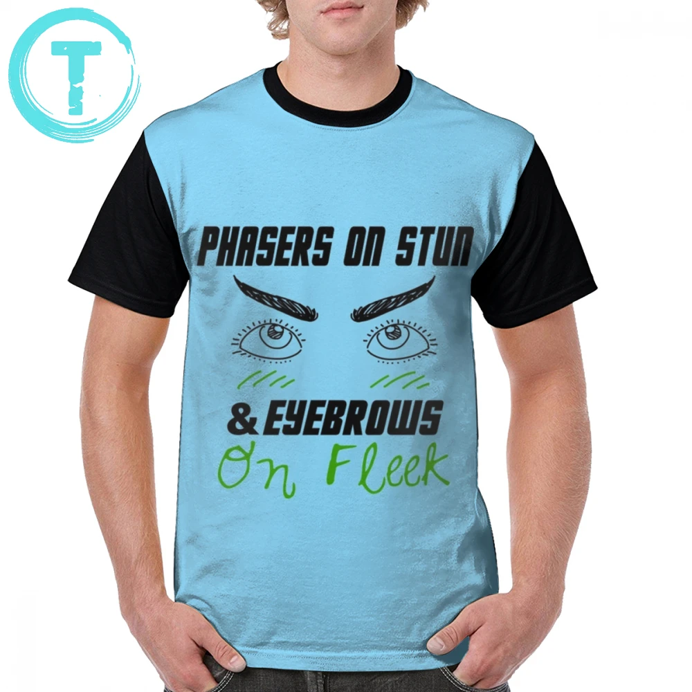 

Spock T Shirt Phasers On Stun - Eyebrows On Fleek T-Shirt Basic Funny Graphic Tee Shirt Mens Print Short-Sleeve 6xl Tshirt