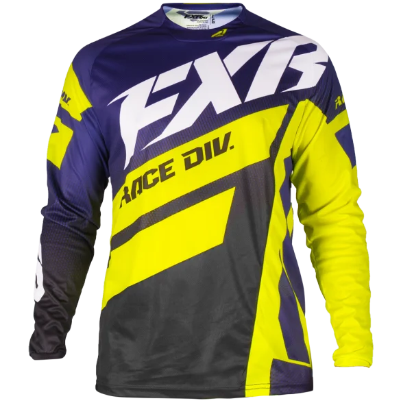 

FXR FISH Racing GP Air Jersey Maze Turquoise/Navy MX MTB Off Road Mountain Bike DH Bicycle moto Jersey DH BMX motocross jersey
