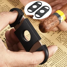 Нержавеющая сталь двойными лезвиями Ножницы Резак Ножи карман сигары