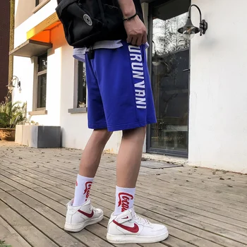 

2019 Spring And Summer New Korean Version Of Harajuku Men's Casual Loose Trend Fashion European And American Style Shorts