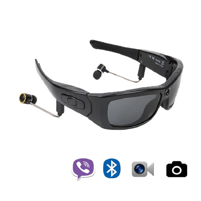 

HD Camera Cycling Sunglasses DV Glasses Bluetooth Headset Bike Sports Skiing Driving Forensics Recorder Polarized Lens YJ4