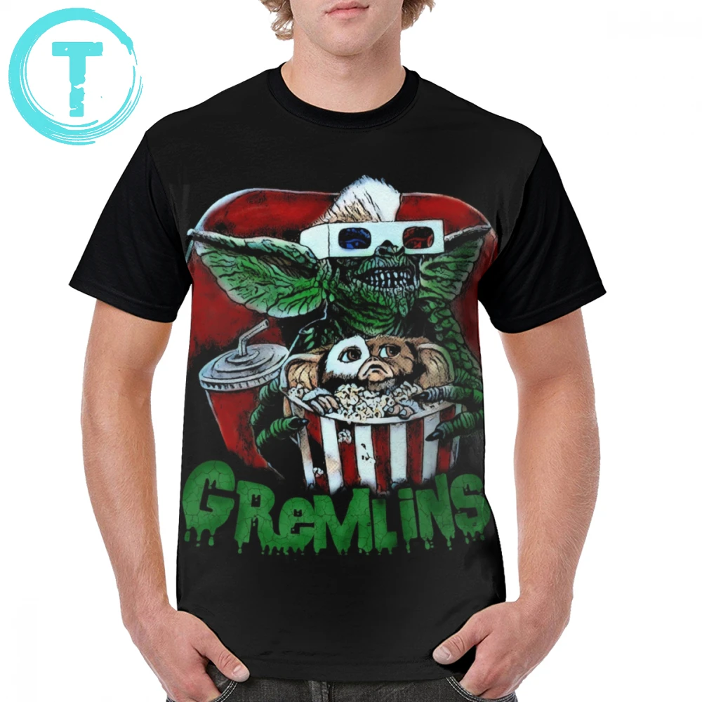 

Gremlins T Shirt Gremlins T-Shirt Fashion Men Graphic Tee Shirt Short-Sleeve Print Fun 6xl Polyester Tshirt