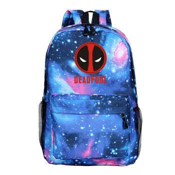 

Marvel Superhero Series Backpacks Deadpool 7 Backbag Laptop Women Travel Shoulder Schoolbag Book Bag Sac a Dos Mochila Mujer