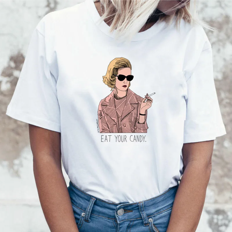 Женская футболка Nerdy Gifts Scifi с винтажным принтом ритуал Триппи Топ Футболка