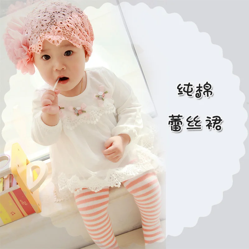 

Hot Spring Sale Cotton New -born Clothing For Children Baby Girl Dress