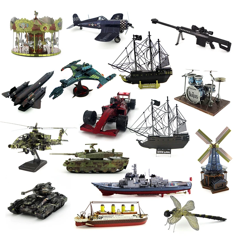 

Color Printed 3D Metal Puzzles Tank Gun Model DIY Laser Cut Manual Jigsaw Kits Educational Toys Adults Children Christmas Gift