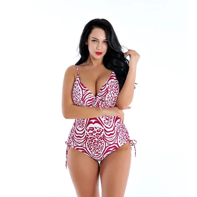 

Plus Size Swimwear Women One Piece 2019 Swimsuit Push Up Girl Swimming Suit For Large Size Swim Suit Bikini Sexy 