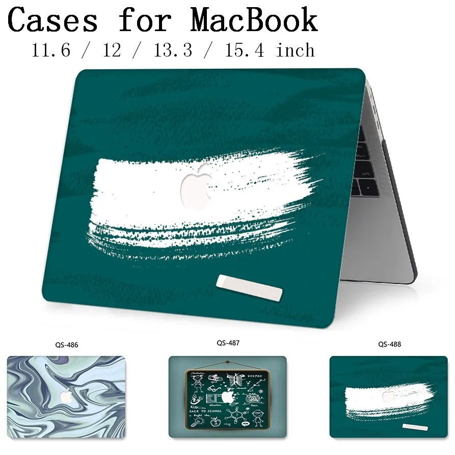 

Laptop Case For MacBook Air Pro Retina 11 12 13 15 With Screen Protector Keyboard Cove New Apple Case For MacBook 13.3 15.4 Inch