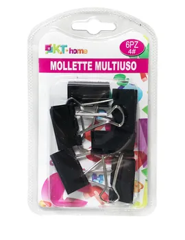 

Black Metal Binder Clips 6 Pcs