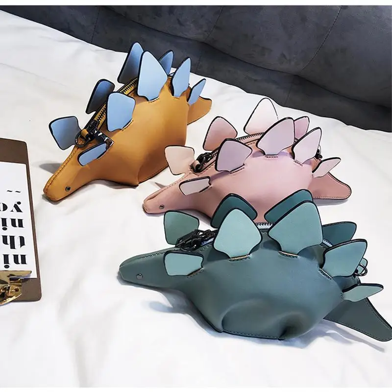 

3D Dinosaur Messenger Bag Creative Chameleon Women Handbags Animal Shoulder Bag Panelled Crossbody Bags Teenager Girls Gift