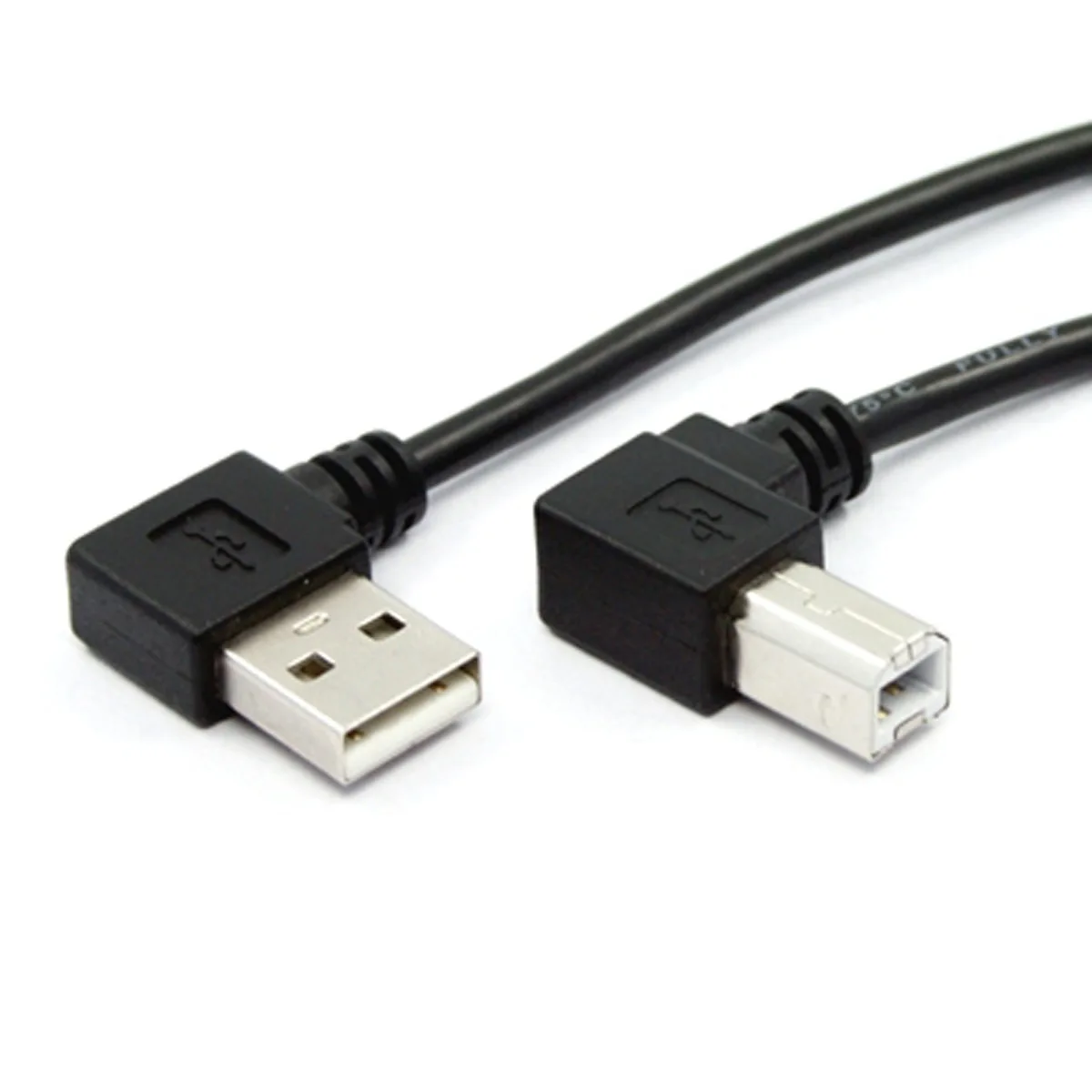 Кабель для принтера CYSM с левым углом USB 2 0 A папа B Угловой 90 градусов 50 см 100