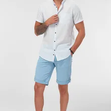 Trendyol синие мужские шорты-Лапка Smart-casual