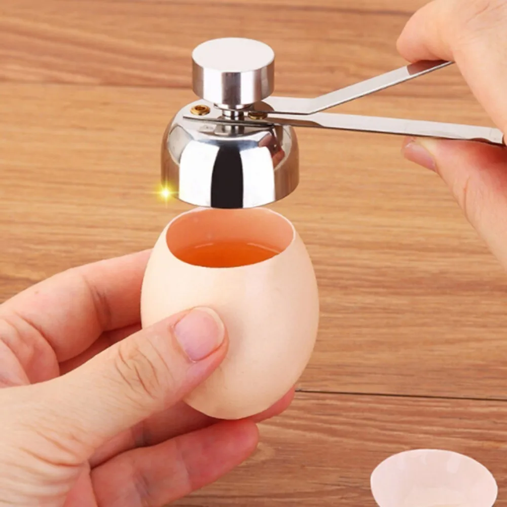 

2019 Stainless Steel Manual Egg Scissors Egg Slicer Egg Shell Breaker Kitchen Tools Gadgets 10.5*6.5cm Boiled Open For Kitchen