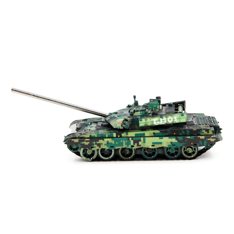 

MU Colorful T99 Tank Fun 3d Metal Diy Miniature Model Kits Puzzle Toys Children Educational Boy Splicing Science Hobby Building