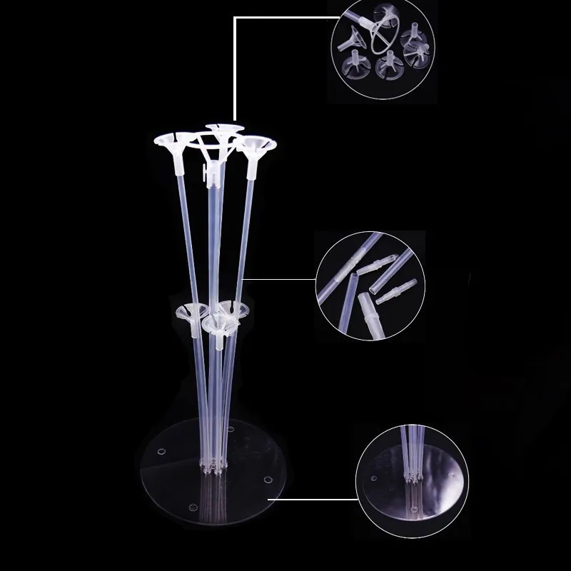 

1set Balloons Column Base Ballon Holder With Cup Table Floating Stand For Wedding Anniversary And Birthday Party Table Supplies