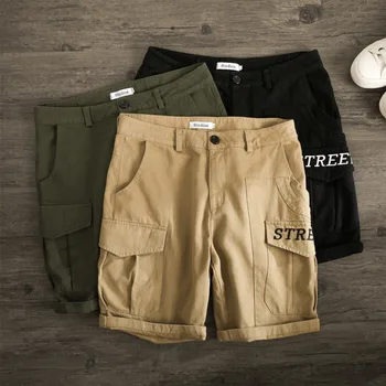 

2019 Spring And Summer New Men's Korean Version Of The Couple Casual Loose Harajuku Big Pocket Shorts M-2XL Size Streetwear Best