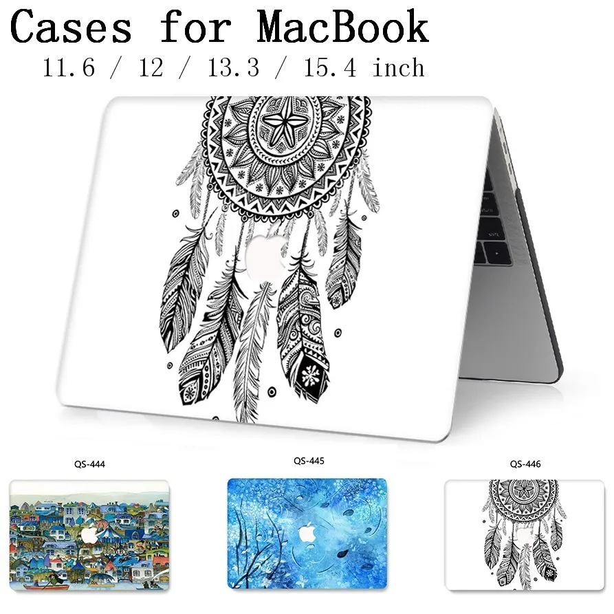 

New Hot For MacBook Air Pro Retina 11 12 13 15 For Apple Laptop Case Bag 13.3 15.4 Inch With Screen Protector Keyboard Cove tas
