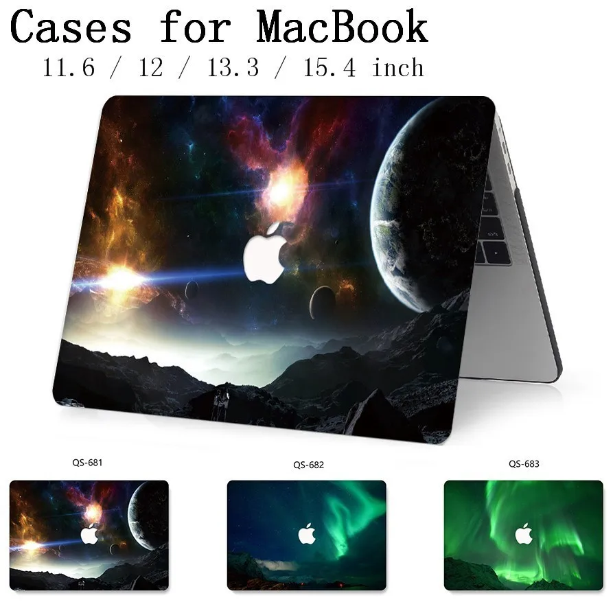 Laptop Case For 2019 New Apple MacBook Air Pro Retina 11 12 13 15 13.3 15.4 Inch With Screen Protector+Keyboard Cove Bags Funda