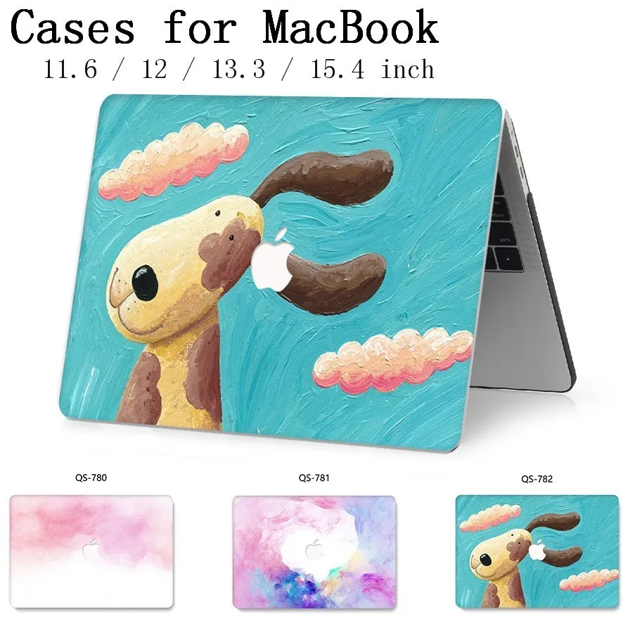 

For Apple Laptop Case MacBook Air Pro Retina 13.3 15.4 11 12 13 15 Inch With Touch Bar+Keyboard Cove Funda Sleeve 2019 New Bag