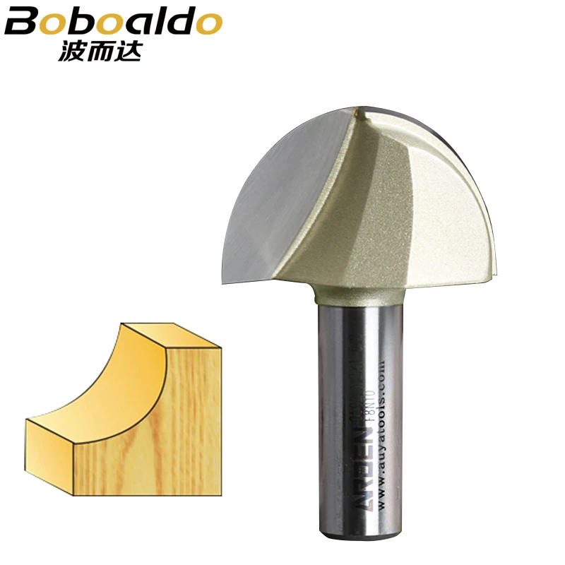 Boboaldo 1pcs 1 4 1 2 Shank Round Nose Cove Core Box Cutter Tools