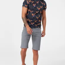 Мужские шорты серый-5 карманов Smart-casual