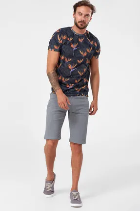

Men's Shorts Gray - 5 Pocket Smart - Casual