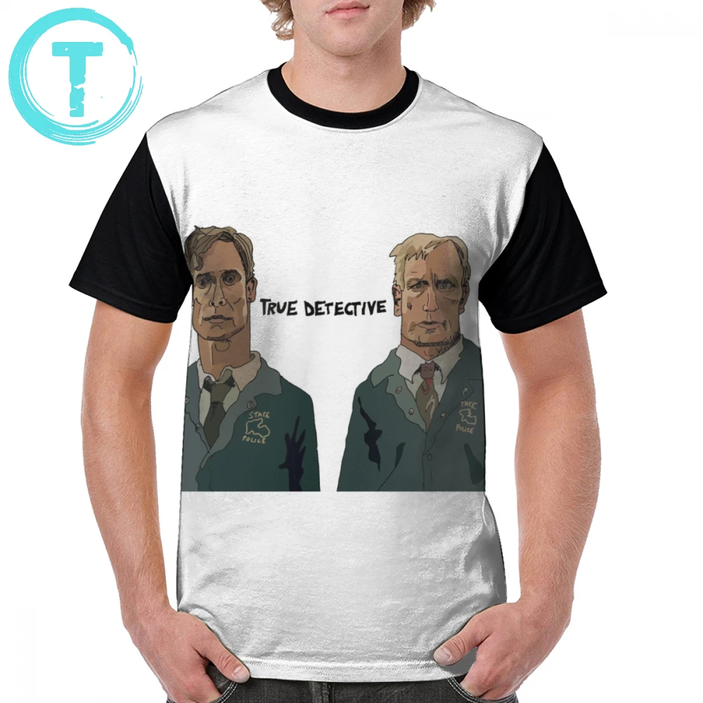 

True Detective T Shirt True Detective T-Shirt Oversized Mens Graphic Tee Shirt Polyester Short-Sleeve Fun Printed Beach Tshirt