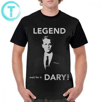 

How I Met Your Mother T Shirt Legendary T-Shirt Printed Short Sleeve Tee Shirt Man Fashion Awesome Big 100 Polyester Tshirt