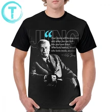 Psychology T Shirt A Quote From Carl Gustav Jung Quote Dreams T-Shirt Oversized 100 Percent Polyester Graphic Tee Shirt