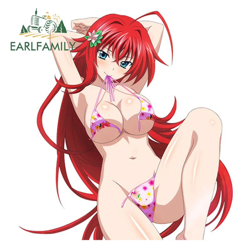 

EARLFAMILY 13cm x 12.17cm Sexy Girl Waterproof High School DxD Beauty Rias Gremory Render Personality Car Sticker Accessories