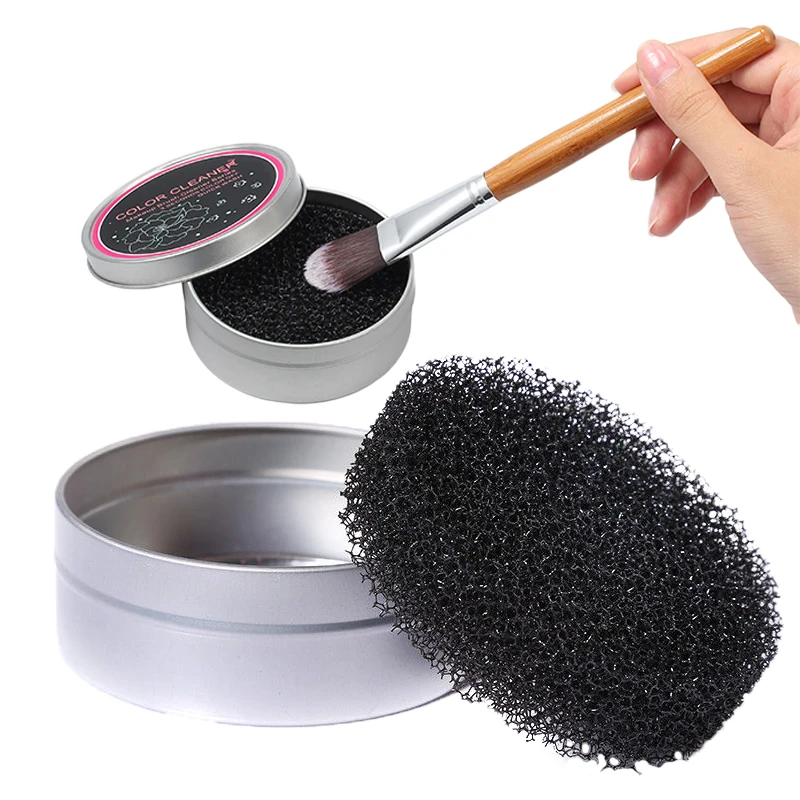 

Eyeshadow Sponge Tool 2018 new Makeup Brush Cleaner box girl Washing Remover Color