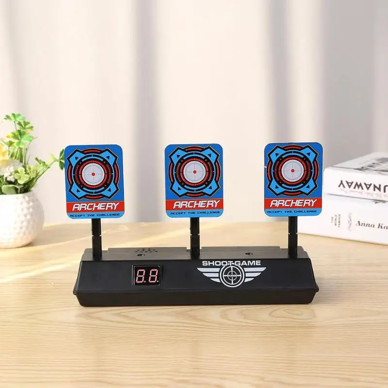 

Precision Scoring Auto Reset Electric Target Sound Light Smart Score Target for Kids Shooting Game Gun Toy Accessories