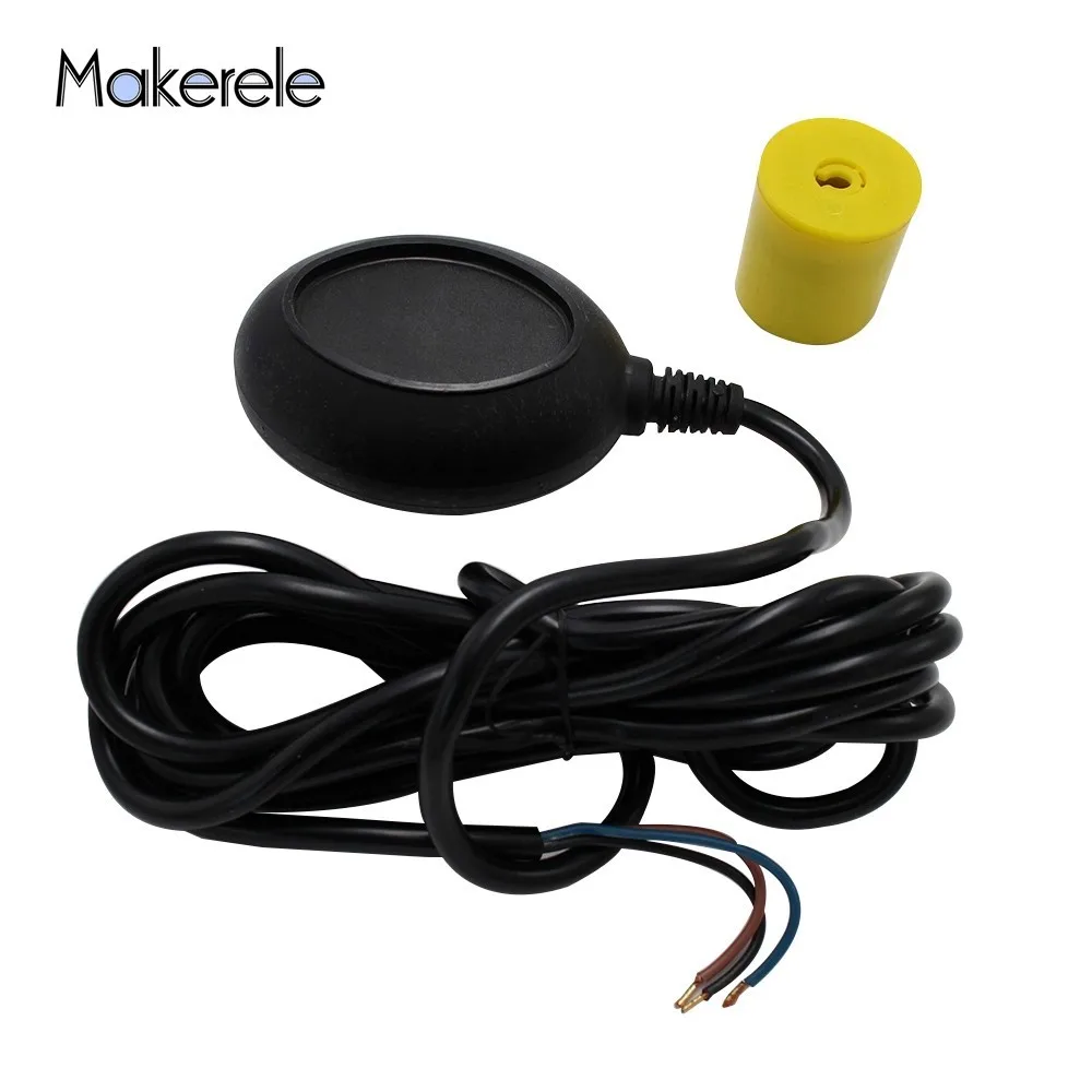 

Cable Float Switches MK-CFS05 Fluid Level Controller AC 250V 4 Meter Black Cable Water Pump Float Switch From Makerele